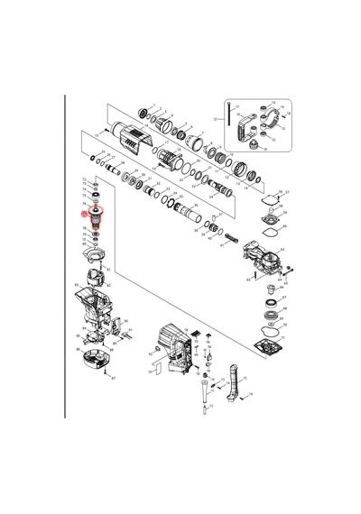 Makita HM1203C Kollektör-Armatür-Endüvi Ürün Kodu 517818-7