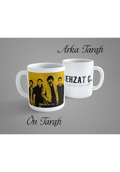 Behzat Ç. 3 Porselen Kupa Bardak Beyaz