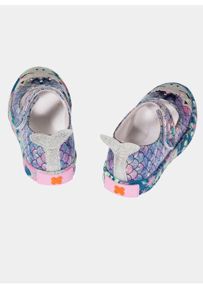 Denizkızı Hologram 3d Kız Çocuk Babet Sneakers Gri