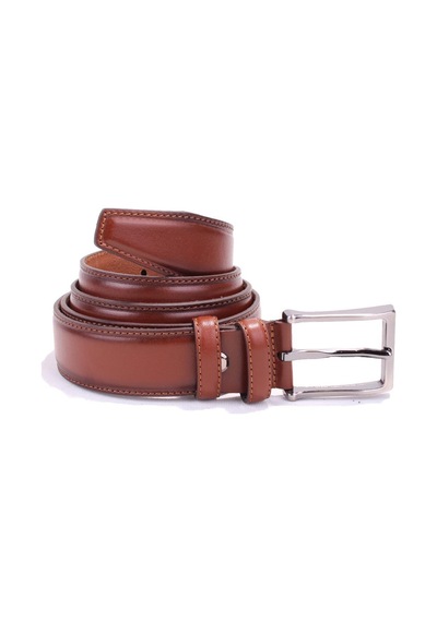 Dagoster DMK26-306DG Taba 3.5 CM Hakiki Deri Erkek Kemer Taba