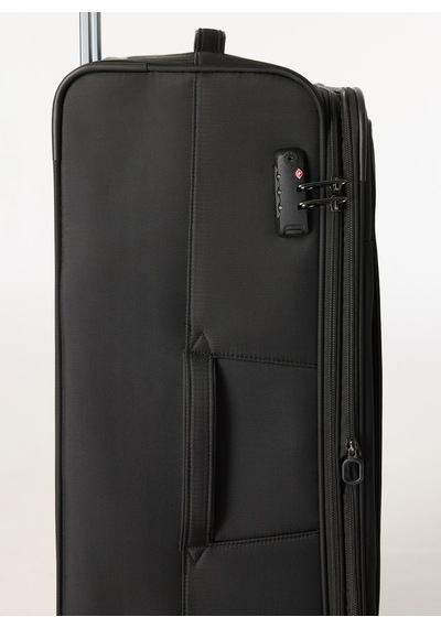 Discovery Expedition Siyah Unisex Çekçekli Kumaş Valiz Dsc-630 B.boy