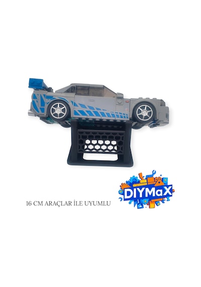 Speed Champions Standı Araç Sergileme Aparatı Model Vitrin Standı - Siyah