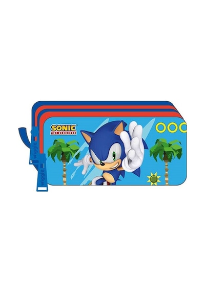 Wiggle Sonic The Hedgehog Çocuk Kalem Kutusu Mavi