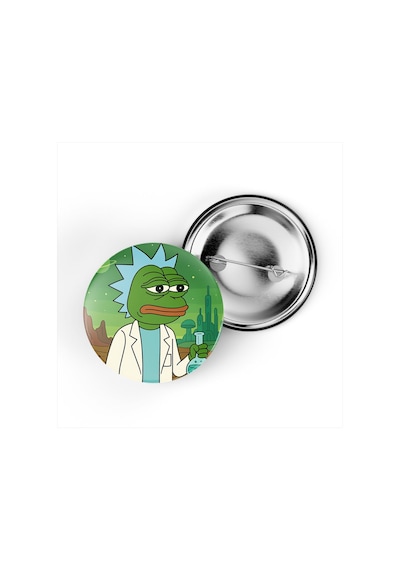 Pepe Scientist - 44 Mm İğneli Çanta Rozeti - 5 Adet Diğer