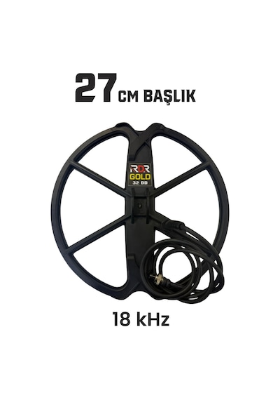 Rdr Gold Dedektör Altın Dedektörü - 18khz 27cm Başlıklı Ve Ninja Xxl Çanta Hediyeli Paket