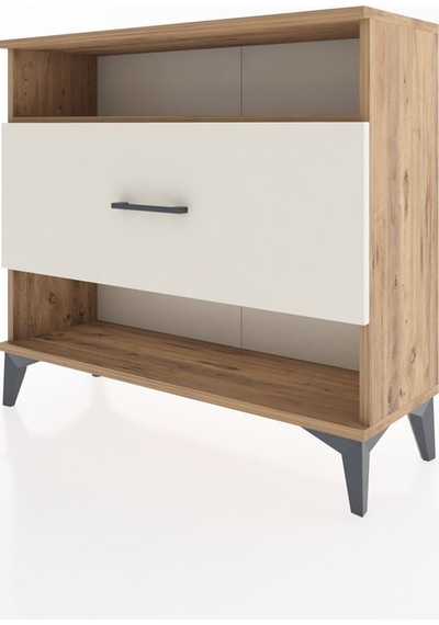 Arges Şifonyer Tek Raflı Tek Çekmeceli 88x30x80 Çam-aytaşı Atlas Çam