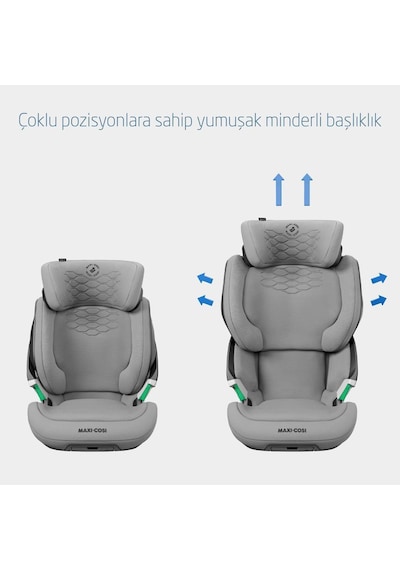 MaxiCosi Kore Pro Işık Sensörlü Adac'Lı Isofixli ISize 15-36 Kg Çocuk Oto Koltuğu Authentic Grey