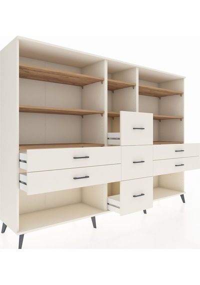 Hyperion Dolap 8 Raflı 7 Çekmeceli 220x44x163 Aytaşı-çam/aytaşı Atlas Çam/aytası - Aytası Hyperion Dolap 8 Raflı 7 Çekmeceli 220x44x163 Aytaşı-çam/aytaşı Atlas Çam/aytası - Aytası