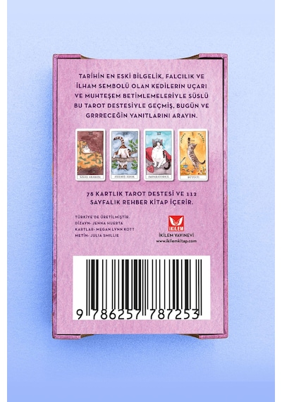 Kedi Tarot Destesi - 78 Tarot Kartı Ve Rehber Kitap Özel Kutulu Set