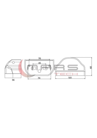 Universal Microstra Ms1 Plakalık Lamba Mavi 710403