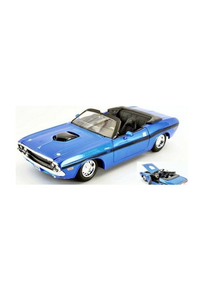 Maisto 1970 Dodge Challenger R/t Convertible Mavi 1 24 Model Arab