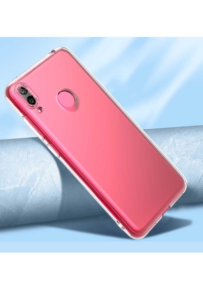 Zore Huawei Y7 Prime 2019 Kılıf Msra Kamera Korumalı Süper Silikon Kapak - Renksiz Renksiz