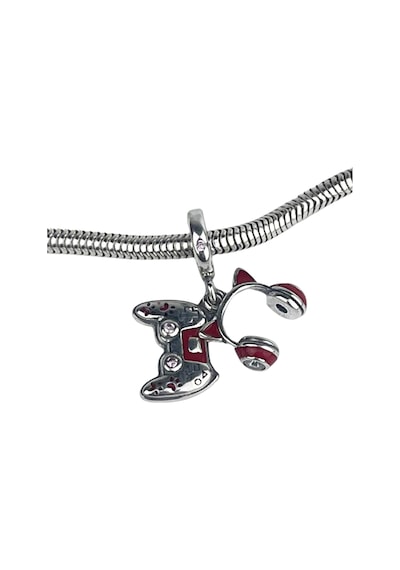 Konsol Ve Kulaklık Sallantılı Charm Gümüş