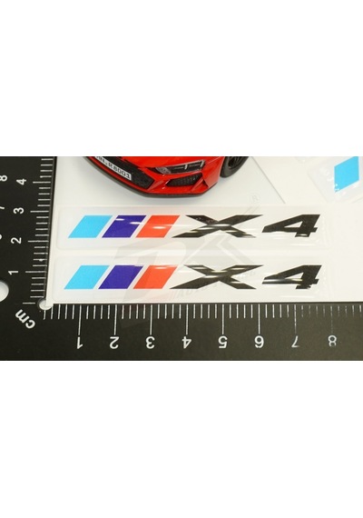 Bmw X4 Logo 3M 3D Damla Silikon Torpido Bagaj Çamurluk Logo Amble