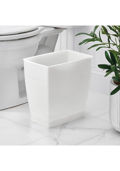 İdesign 64720eu Spa Rechteckiger Mülleimer, 11 Liter, Mattiert Belirtilmemiş