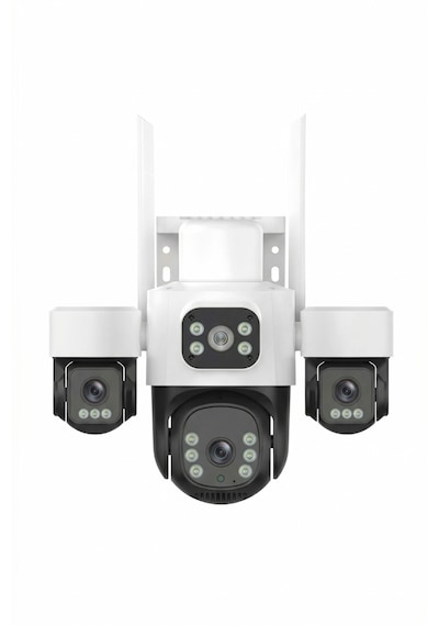 Inox X113 3 Lens 9mp Dış Mekan Wi-fi Güvenlik Kamerası Ip66 Su Geçirmez Renkli Gece Görüşlü Ptz