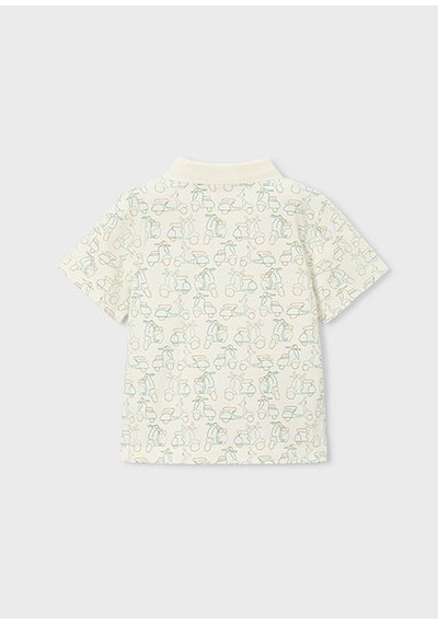 Mayoral Erkek Çocuk Desenli Polo T-shirt Yeşil - 03104