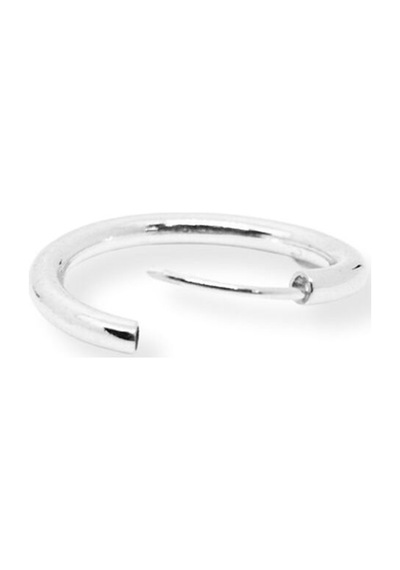 Oya Silver Gümüş Halka Küpe 3mm Kalınlık-2x2cm