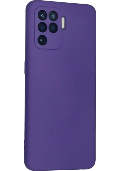 Newface Oppo Reno 5 Lite Kılıf Nano İçi Kadife Silikon Semeglbl - 30 - Mor