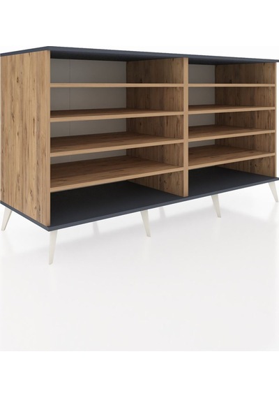 Kronos Konsol 8 Raflı 176x59x99 Çam-antrasit/çam Çam-antrasit/çam Kronos Konsol 8 Raflı 176x59x99 Çam-antrasit/çam Çam-antrasit/çam