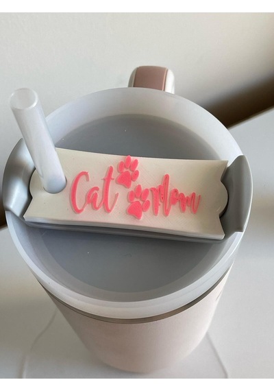 Cat Mom Yazılı Model Quencher İle Uyumlu Termos Kapağı 1.18 Lt Uyumlu Beyaz