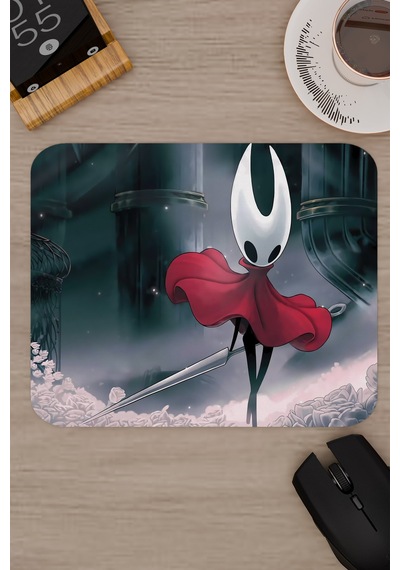 Hollow Knight Silksong Dikişli Kauçuk Oyuncu Mousepad V3 - 22x18 Gaming Mouse Pad