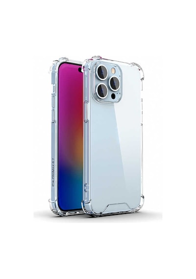 Apple Uyumlu iPhone 14 Pro  Zore Nitro Anti Shock Silikon-renksiz Renksiz
