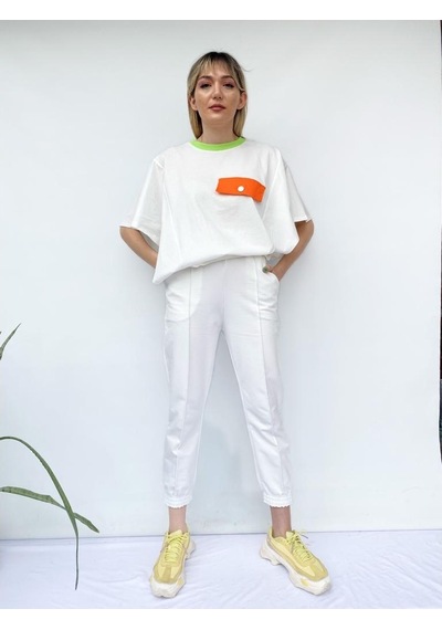 Kadın Tshirt Ve Eşofman Altı Ikili Takım