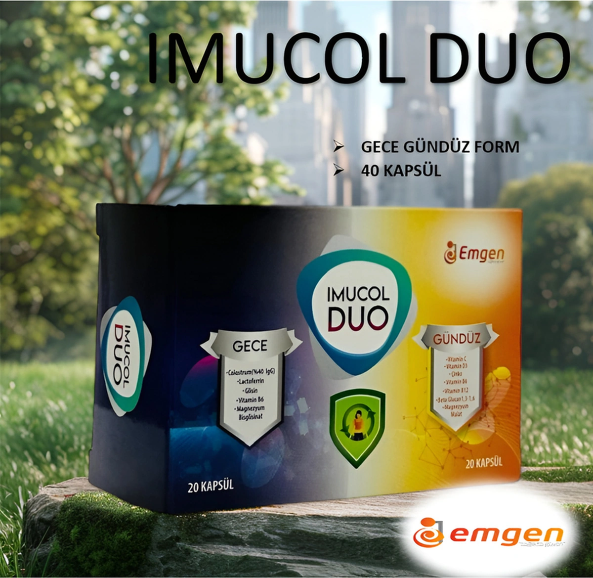 Imucol Duo Colostrum Gece Ve Gündüz 20+20 Kapsül