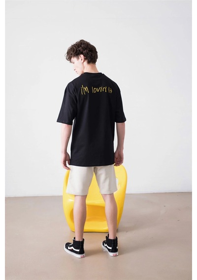 Tarzsokak Unisex I'm Loving It Mc Siyah Tshirt Siyah