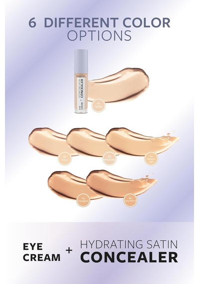 Pastel Eye Cream + Hydrating Satin Concealer - Göz Kremi + Göz Altı Kapatıcısı, 61 Vanilla, 4,3 Ml Genel