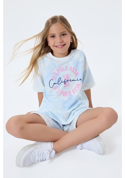U.s. Polo Assn. Kız Çocuk Mavi Şort Takım Us2514-c-v1 Mavi