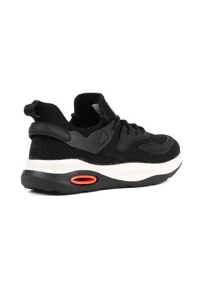 Erkek Siyah Bağcıklı Kalın Tabanlı Sneaker