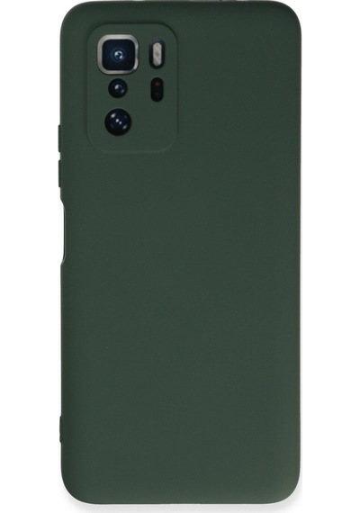 Xiaomi Poco X3 Gt Uyumlu Kılıf Nano İçi Kadife Silikon - Koyu Yeşil