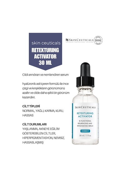 Cildi Ölü Hücrelerden Arındırıcı Yenileyici Ve Canlandırıcı Retexturing Activator Serum 30ml