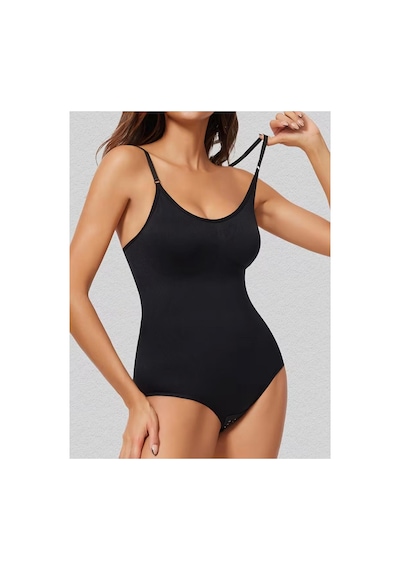 Fit Women Örme Kumaş Zıbın String Model ı Body 9052 Siyah