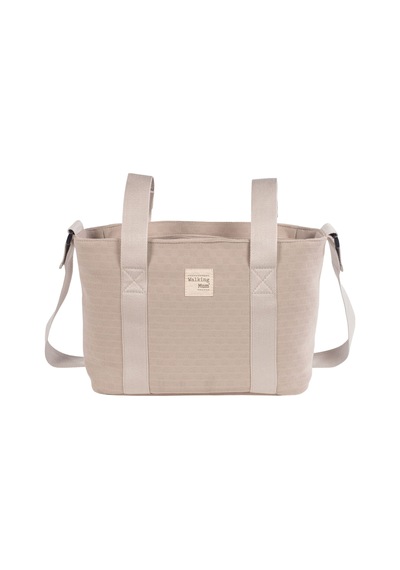 Walking Mum Eco Mum Crossbody Bebek Bakım Çantası Apricot Bej