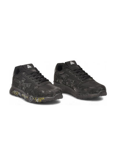 Mc Jamper Siyah Bağcıklı Rahat Memory Foam Taban Erkek Yürüyüş Ve Spor Ayakkabı Sneaker 2444 Cilt
