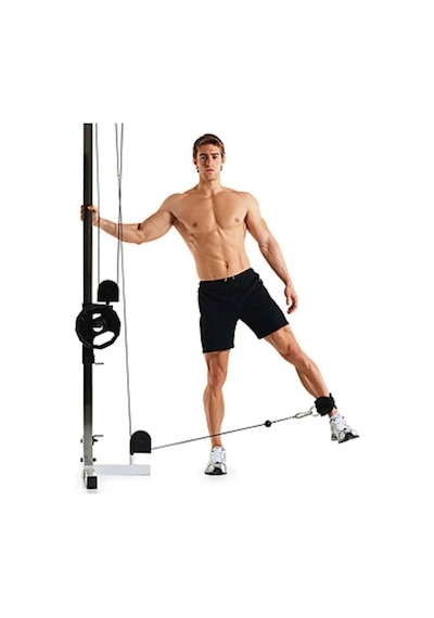 Spor Byfit Ayak Bilek Kayışı D-ring Fitness Ağırlık Çekiş Aparatı - Fuşya