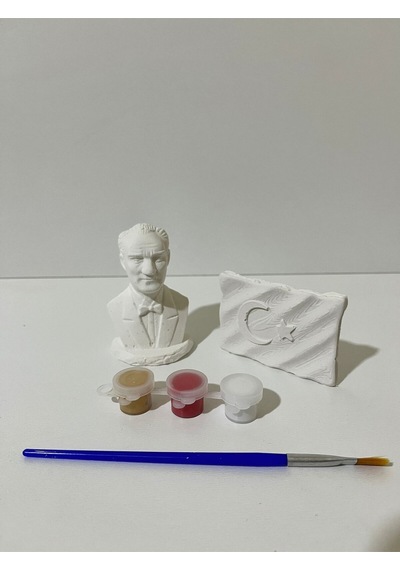 Atatürk-bayrak 2'li Bıblo Set
