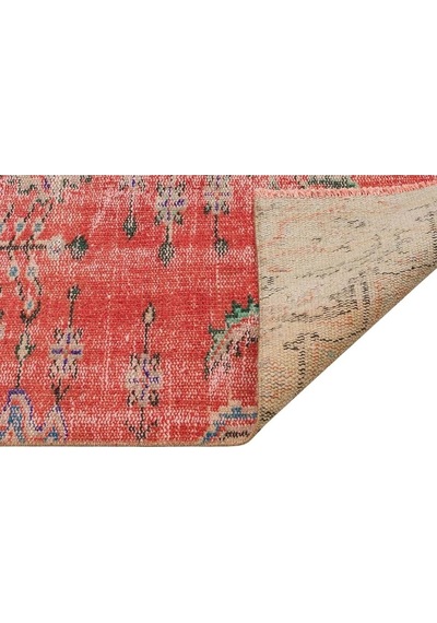 Vintage Eskitme El Dokuma Halı 122 X 219 Cm 9179