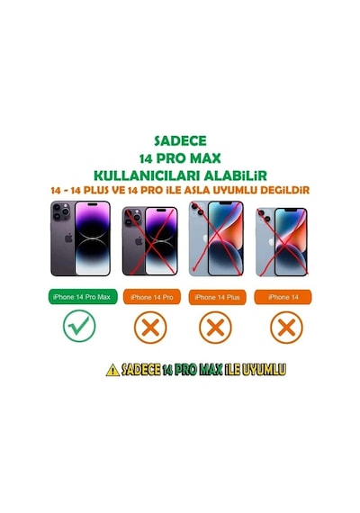 14 Pro Max Kılıf Şeffaf Kamera Korumalı Yumuşak Silikon