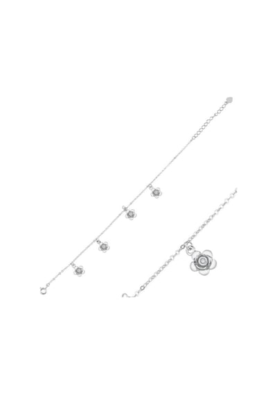 Brezza Lusso Jewelry Sallantılı Gümüş Gül Kadın Bileklik