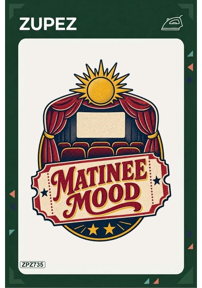 Zpz735 Matinee Mood Ütüyle Uygulanabilir Transfer Baskı - 911529818