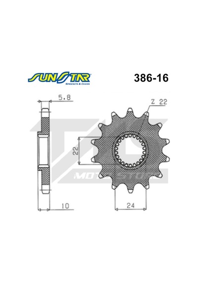 Bmw F 650 Gs Dakar Uyumlu Ön Dişli Sunstar 16 Diş (507160253)