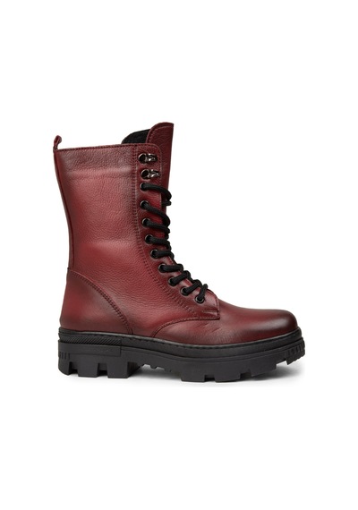 Deery Kadın Bordo Hakiki Deri Postal Bot - Se491zbrde01 Bordo