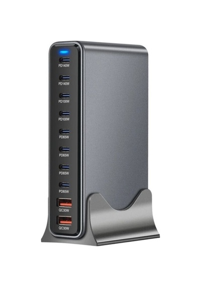 Gan Pro Ymx-800w Gan 10 Portlu Usb Pd Qc Şarj İstasyonu