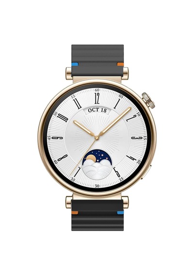 Huawei Watch Gt4 41mm İle Uyumlu Dalga Desenli Tokalı Yumusaş Soft Silikon Kordon
