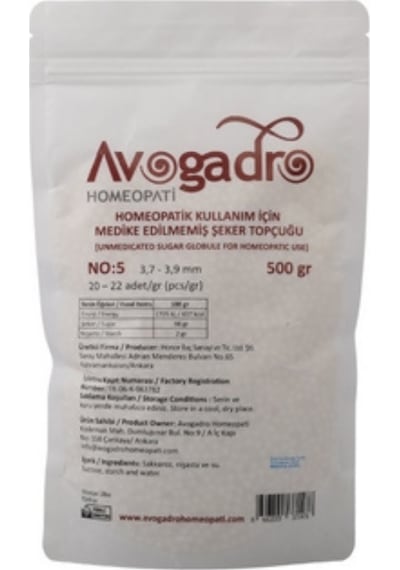 Avogadro Homeopatik 5 Numara Globül 500 G