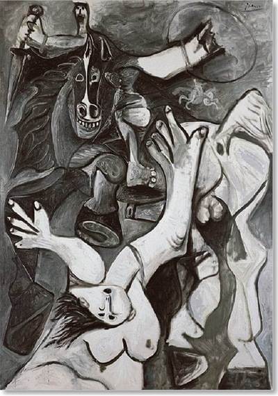 Cakasepetim The Rape Of The Sabines, 1962 By Pablo Picasso Ahşap Mdf Tablo